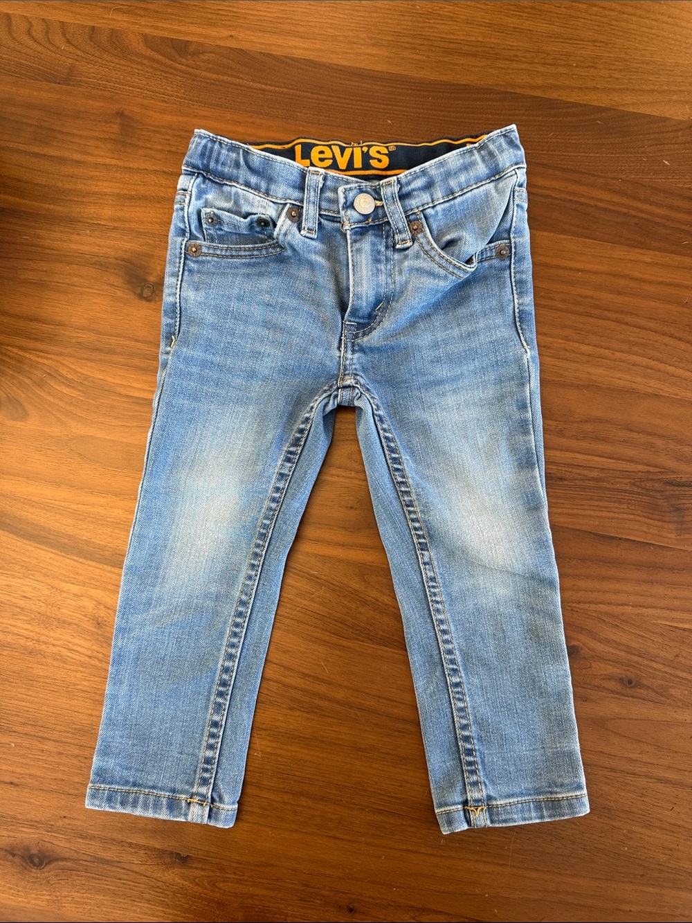 Levi’s Toddler Boys 510 Skinny Fit Performance Jeans with Adjustable Waist - 2T